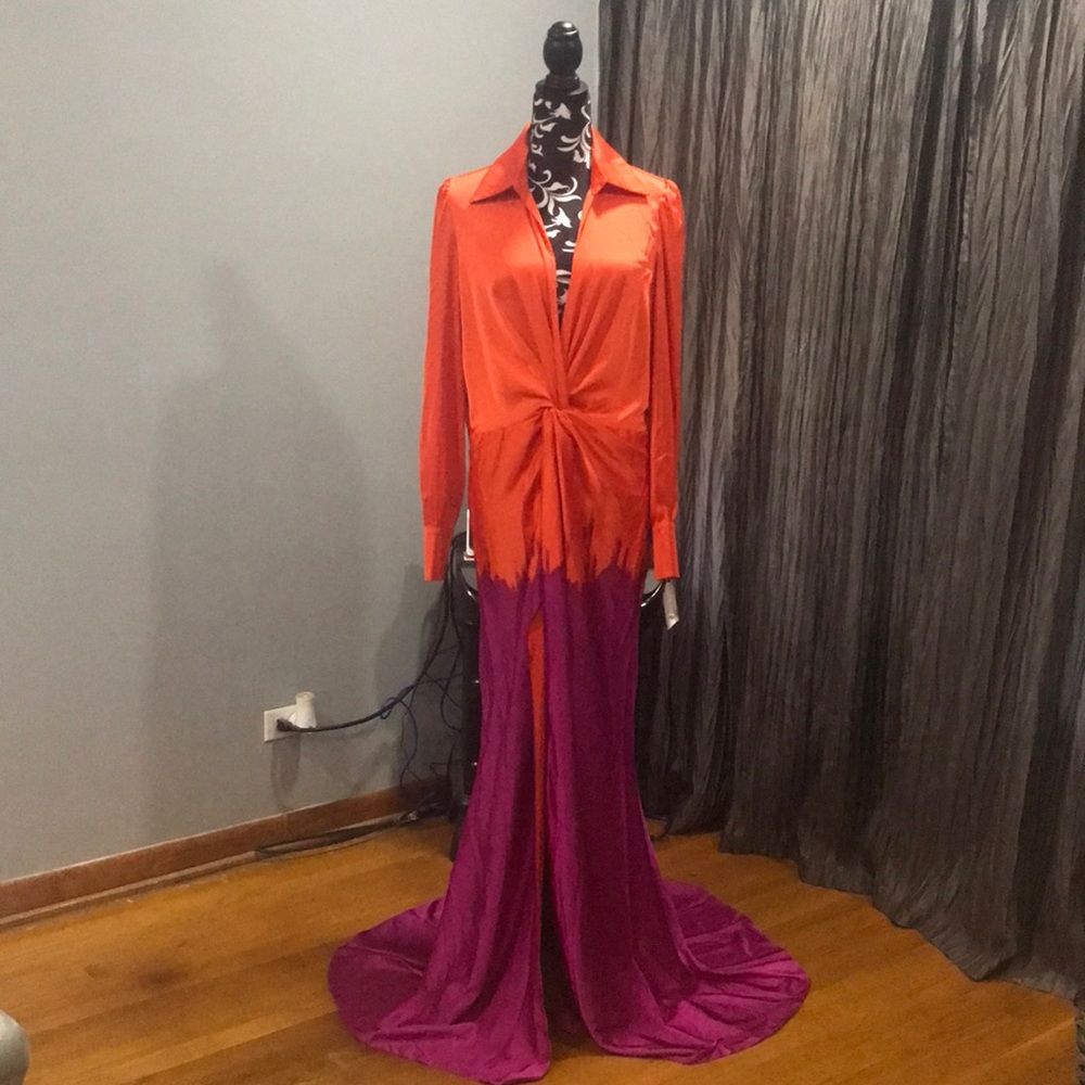 Maxi Dress - Orange/combo
